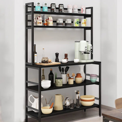 Kitchen Rack: 31.5'' Standard Baker's Rack made of Stainless Steel that is Compatible with Microwave