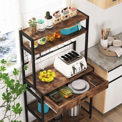 Kitchen Rack: 31.5'' Standard Baker's Rack with Microwave Compatibility