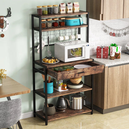 Kitchen Rack: 31.5'' Standard Baker's Rack with Microwave Compatibility