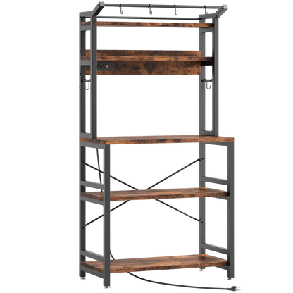 Kitchen Racks: 31'' Iron Standard Baker's Rack with Microwave Compatibility