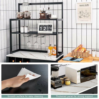 Kitchen Rack: 31'' Steel Standard Baker's Rack with Microwave Compatibility