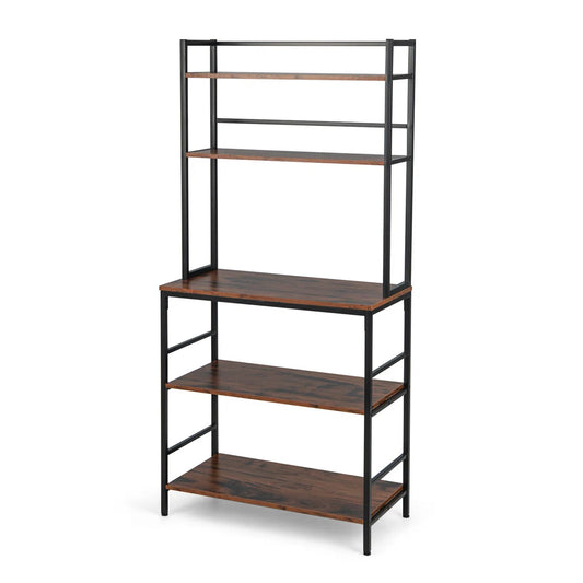 Kitchen Rack: 32'' Steel Standard Baker's Rack with Microwave Compatibility