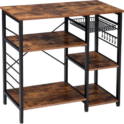 Kitchen Rack: 35.43'' Standard Baker's Rack with Microwave Compatibility