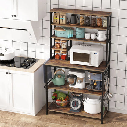 Kitchen Rack: 35.43'' Steel Standard Baker's Rack with Microwave Compatibility