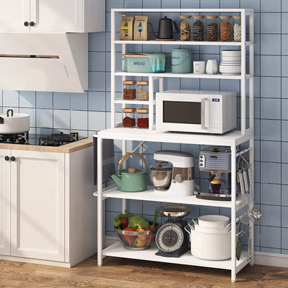 Kitchen Rack: 35.43'' Steel Standard Baker's Rack with Microwave Compatibility
