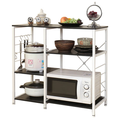 Kitchen Rack: 35.4'' Iron Standard Baker's Rack with Microwave Compatibility