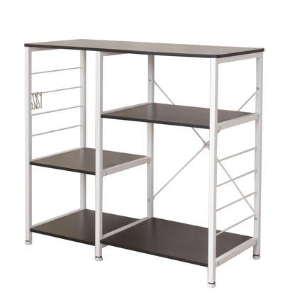 Kitchen Rack: 35.4'' Iron Standard Baker's Rack with Microwave Compatibility
