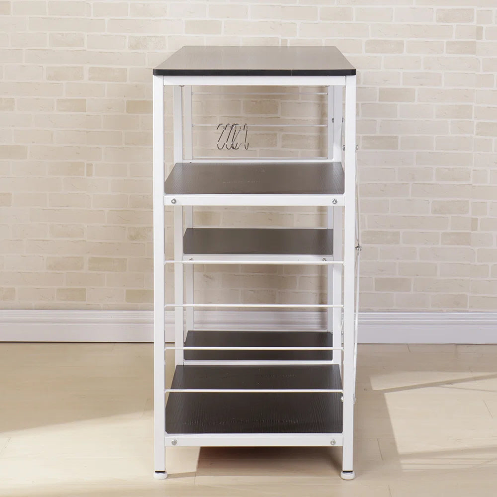 Kitchen Rack: 35.4'' Iron Standard Baker's Rack with Microwave Compatibility