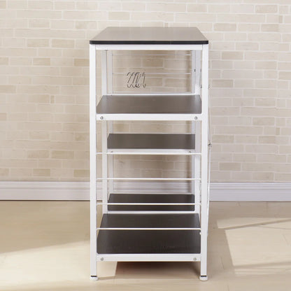Kitchen Rack: 35.4'' Iron Standard Baker's Rack with Microwave Compatibility