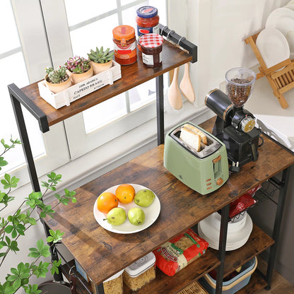 Kitchen Rack: 35.4'' Standard Baker's Rack with Microwave Compatibility