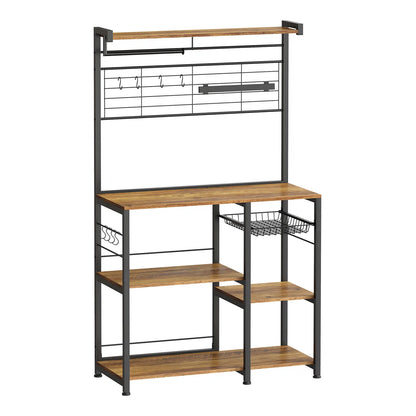 Kitchen Rack: 35.4'' Steel Standard Baker's Rack with Microwave Compatibility