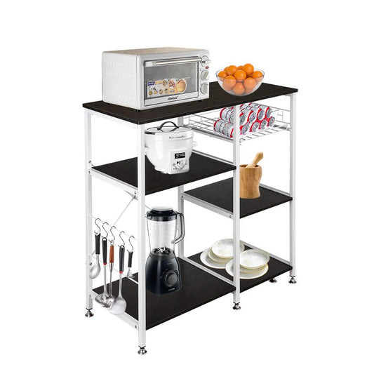Kitchen Racks: 35.4'' Standard Baker's Rack Made of Steel and Compatible with Microwaves