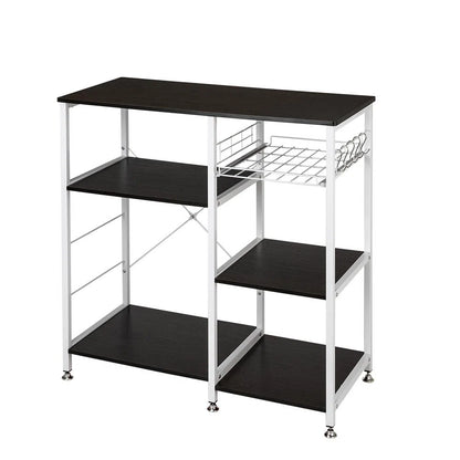 Kitchen Racks: 35.4'' Standard Baker's Rack Made of Steel and Compatible with Microwaves