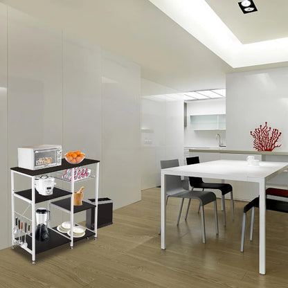 Kitchen Racks: 35.4'' Standard Baker's Rack Made of Steel and Compatible with Microwaves