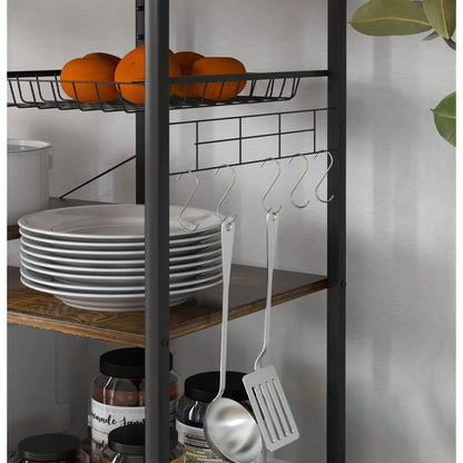Kitchen Rack: 35.5'' Steel Standard Baker's Rack with Microwave Compatibility