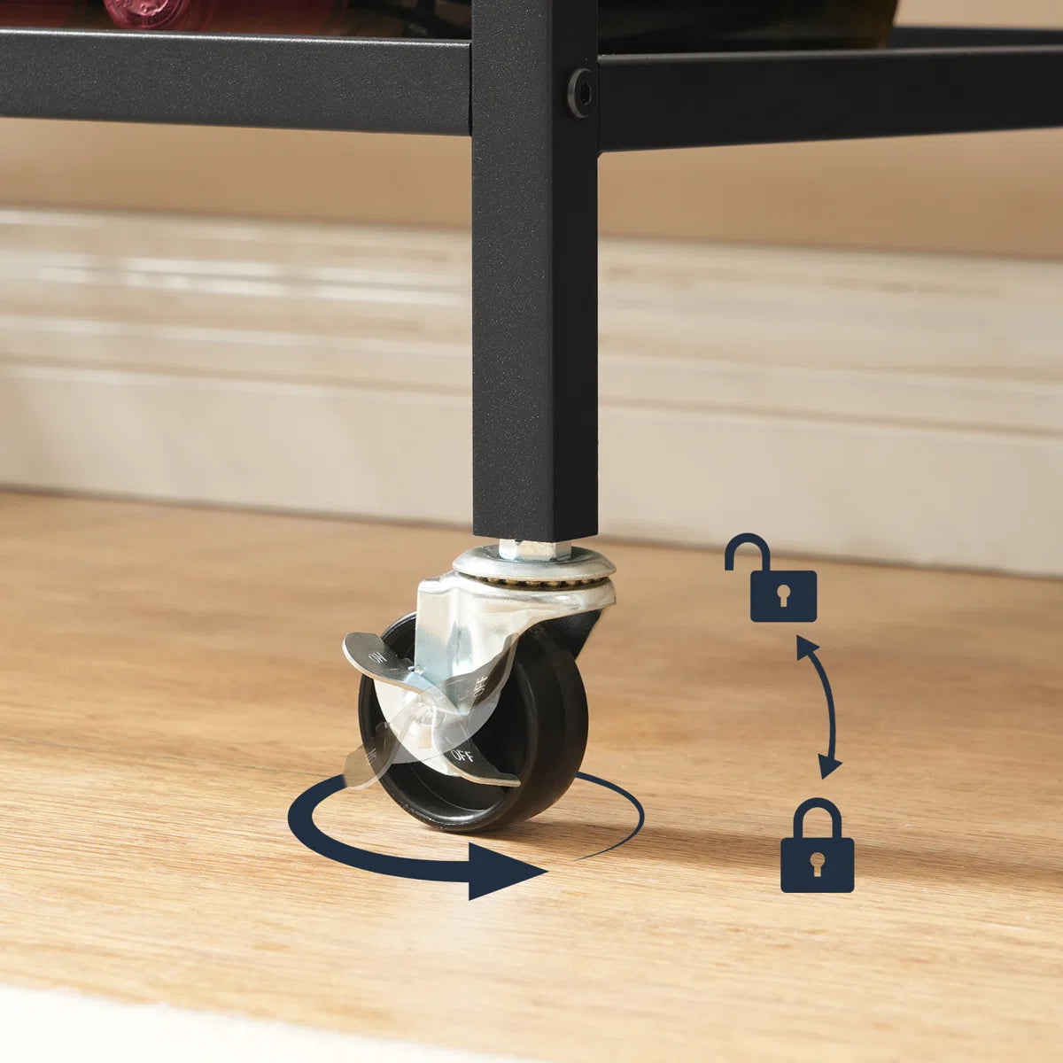 Kitchen Rack: 37.8'' Rolling Kitchen Island with Storage and Power Outlet