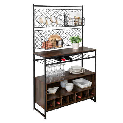 Kitchen Rack: 38'' Steel Standard Baker's Rack with Microwave Compatibility