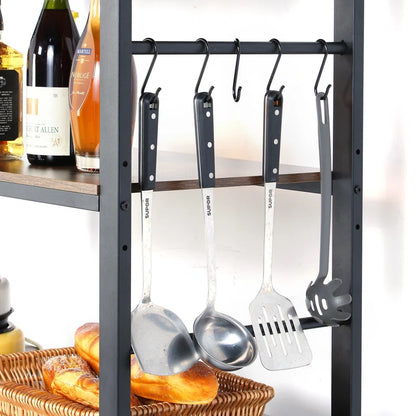 Kitchen Rack: 39.37" Standard Baker's Rack Made of Steel with Microwave