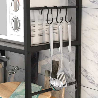 Kitchen Rack: 39.37'' Steel Standard Baker's Rack with Microwave Compatibility