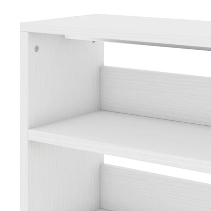 Kitchen Racks: 39.4'' Wood Baker's Rack with Trash Can Bin Cabinet and Microwave Compatibility