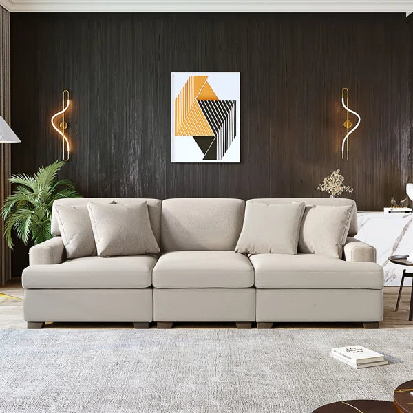 3 Seat Sofa with Removable Back, Couch, Couches, Sofas
