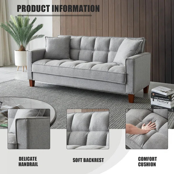 3 Seater Sofa: 22.8'' Upholstered Sofa