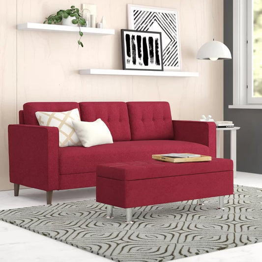 3 Seater Sofa: 76.38'' Upholstered Sofa