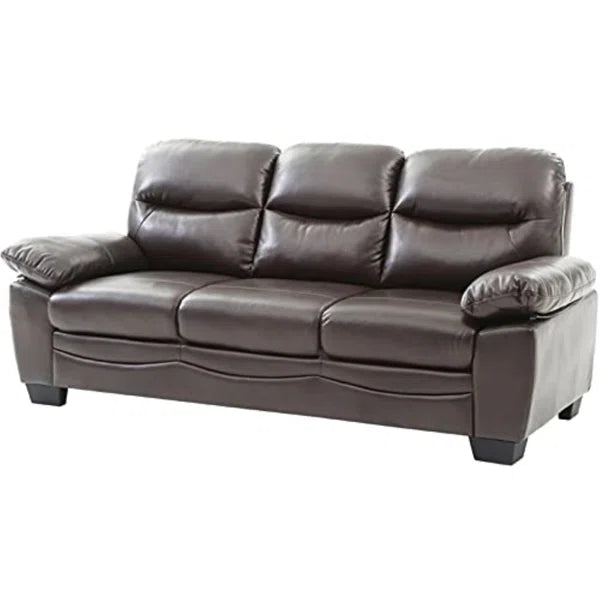 3 Seater Sofa: 78'' Vegan Leather Sofa