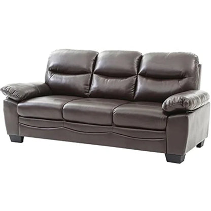 3 Seater Sofa: 78'' Vegan Leather Sofa