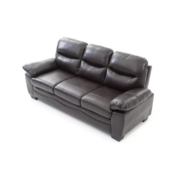 3 Seater Sofa: 78'' Vegan Leather Sofa