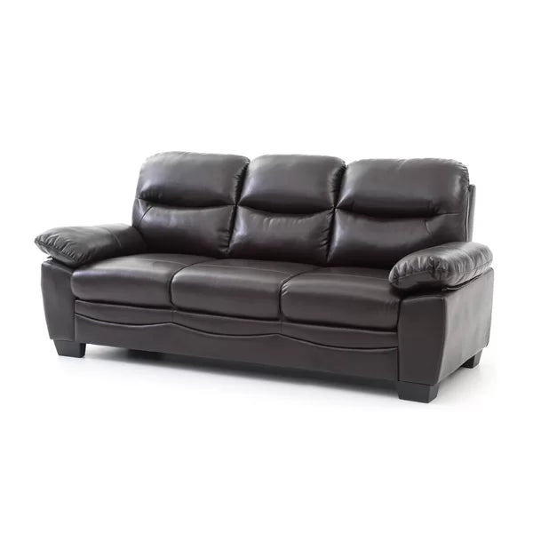 3 Seater Sofa: 78'' Vegan Leather Sofa