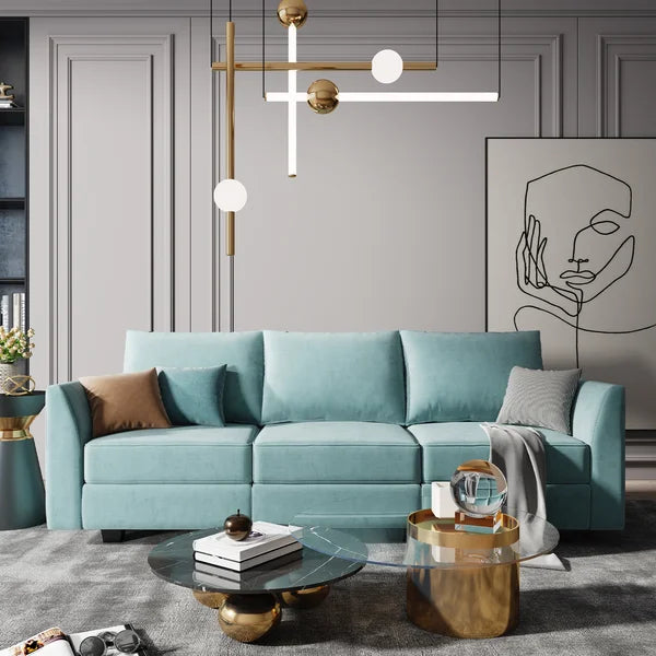 3 Seater Sofa: 87.01'' Upholstered Sofa