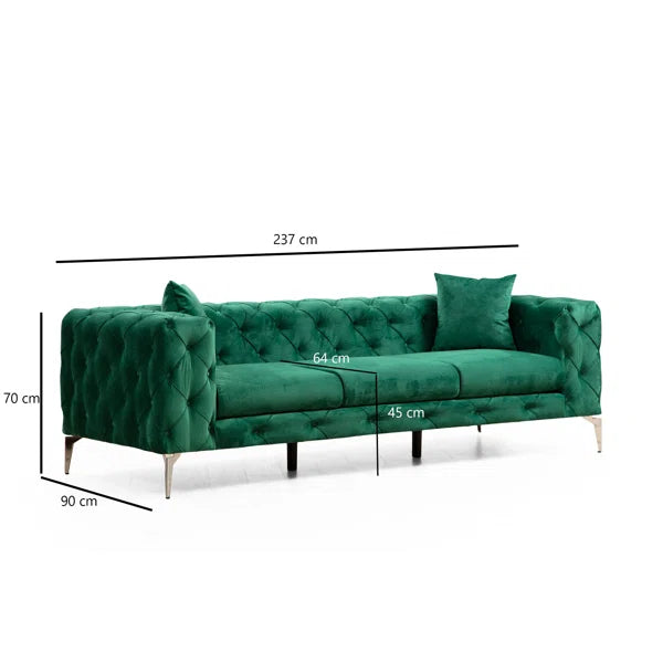 3 Seater Sofa: 93.3'' Upholstered Sofa
