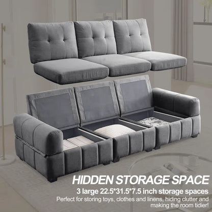 3 Seater Sofa: 93'' Upholstered Sofa