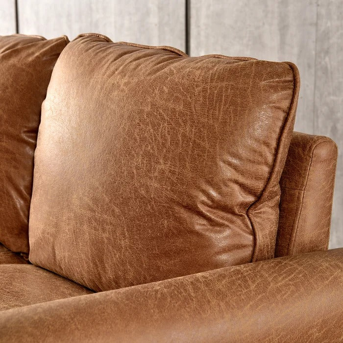 3 Seater Sofa: Ainsley 73.6'' Vegan Leather Sofa