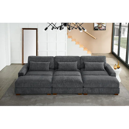 3 Seater Sofa: Antravian 127.5 Upholstered Sofa