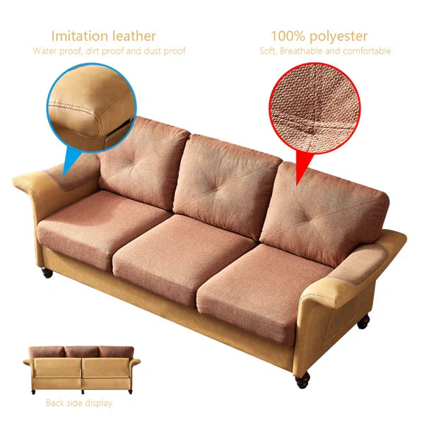 3 Seater Sofa: Arenzville 84.65'' Upholstered Sofa