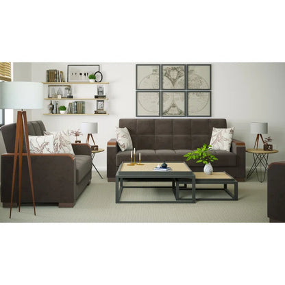 3 Seater Sofa: Legacy X 87 in. Fabric Upholstered 3-Seater Twin 3-in-1 Sleeper Sofa Bed with Storage
