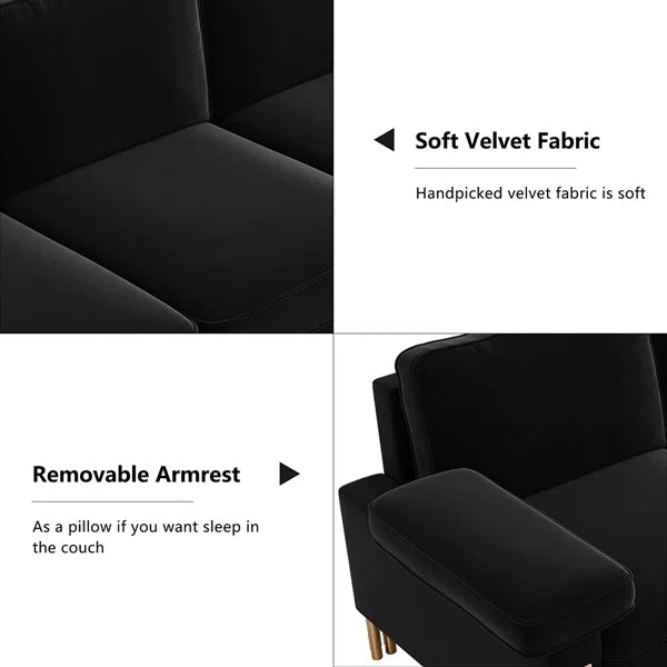 3 Seater Sofa: Faludi 93.11'' Upholstered Sofa