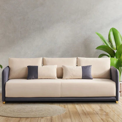 3 Seater Sofa: Hisaan 86'' Upholstered Sofa