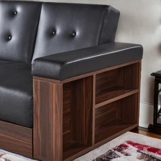 3 Seater Sofa: Ireneo 82.3'' Vegan Leather Sofa