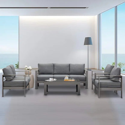 3 Seater Sofa: Jaxon 73'' Metal Outdoor Patio Sofa