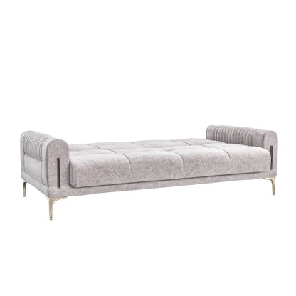 3 Seater Sofa: Moda 86.6 in. Fabric Upholstered 3-Seater Sofa