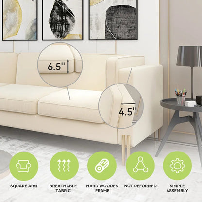 3 Seater Sofa: Omran 94.9'' Upholstered Sofa