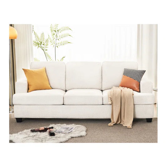 3 Seater Sofa: Paier 89" Upholstered Deep Seat 3 Seater Sofa