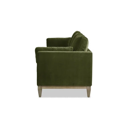 3 Seater Sofa: Orsola Contemporary Leather Soft Sofa with Double Bar Encasing Frame