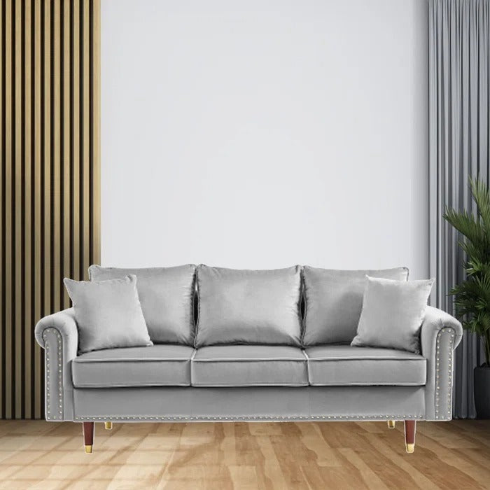 3 Seater Sofa Set : 74'' Upholstered Sofa  