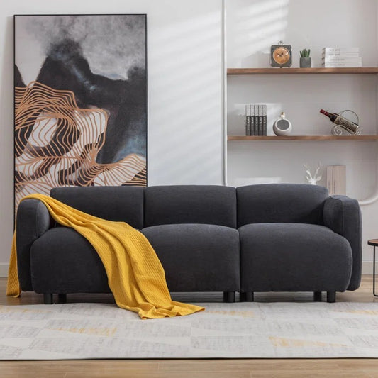 3 Seater Sofa Set: 85.4'' Upholstered Sofa