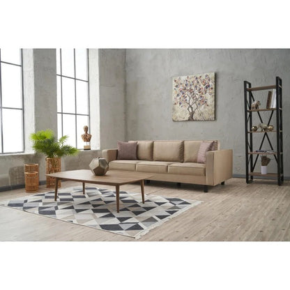 3 Seater Sofa Set: 87.4'' Upholstered Sofa