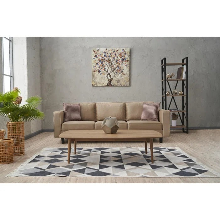 3 Seater Sofa Set: 87.4'' Upholstered Sofa